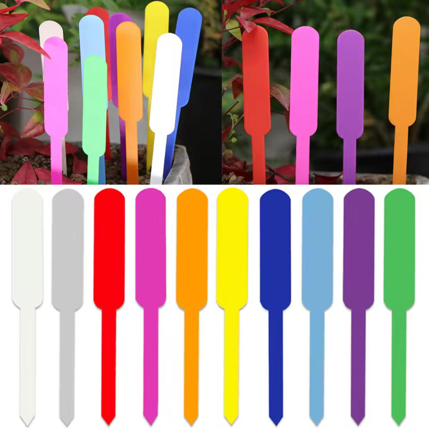 Garden Label Marker - 100PCS Waterproof Garden Plant Tags Plastic