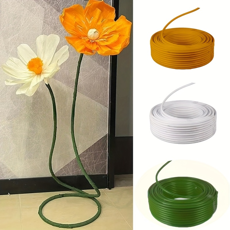 Plant Support Stake - 5M Cuttable Flexible Floral Stem Tubing