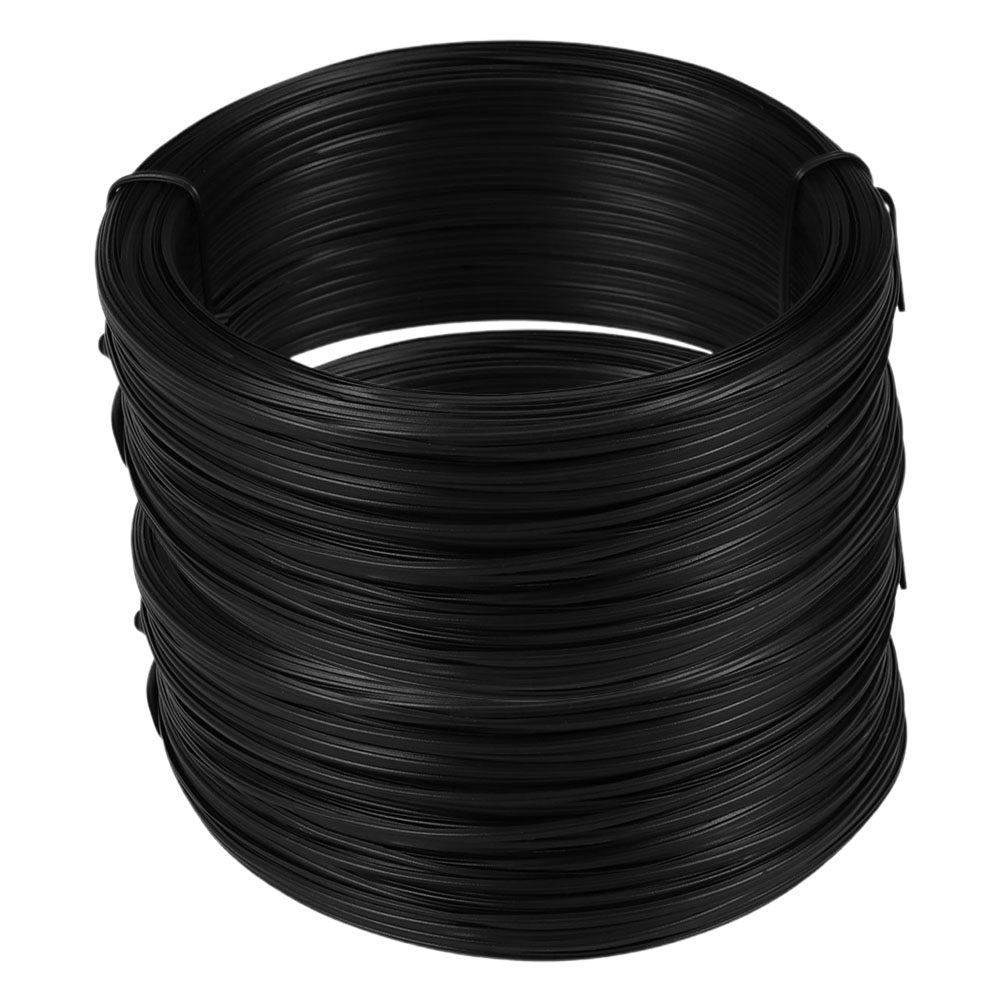 Plant Support Stake - 2Pcs Green Coated Wire Tie 55M