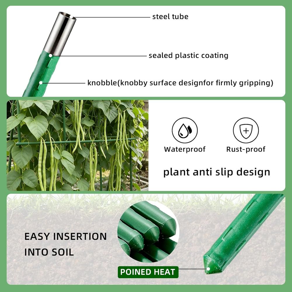 50 Pack 58-Inch Tomato Plant S - Plant Support Stake 评论和价格