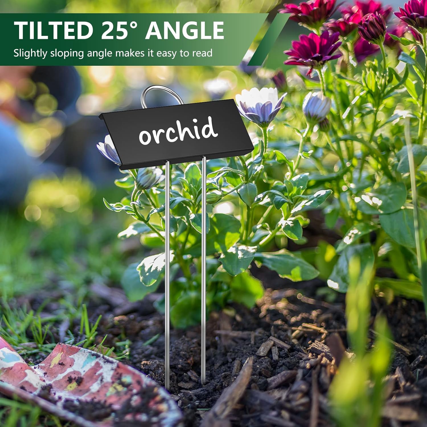 Waterproof 5PCS T Type Metal P - Garden Label Marker 评论和价格