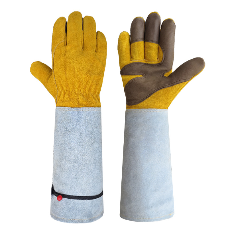 Cowhide Long Tube Garden Glove - Garden Gloves Thorn Proof 评论和价格