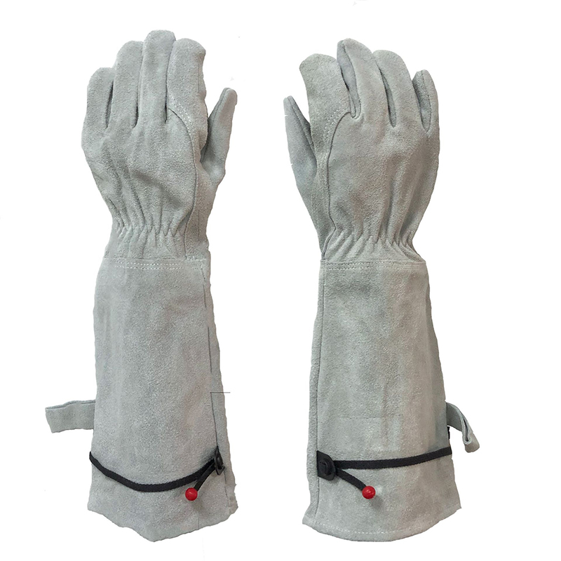 Cowhide Long Tube Garden Glove - Garden Gloves Thorn Proof 评论和价格
