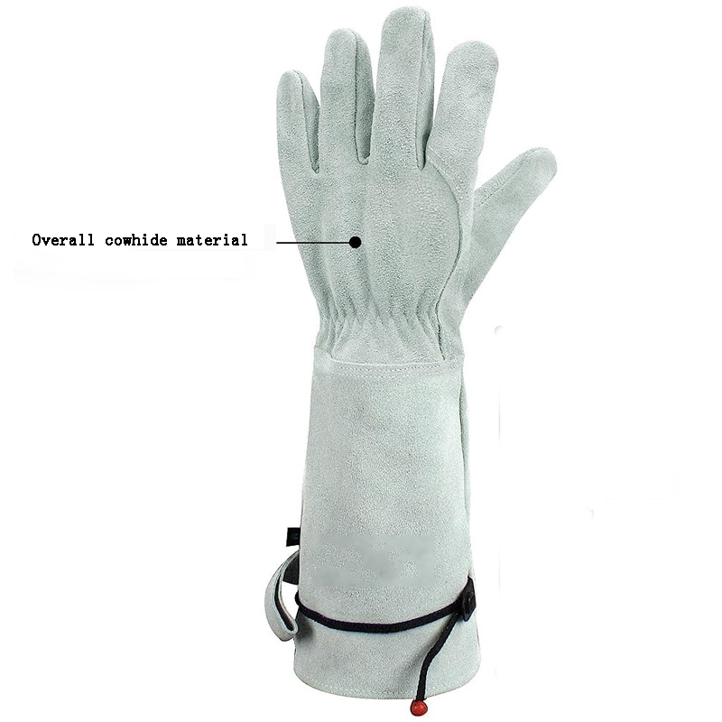 Cowhide Long Tube Garden Glove - Garden Gloves Thorn Proof 评论和价格
