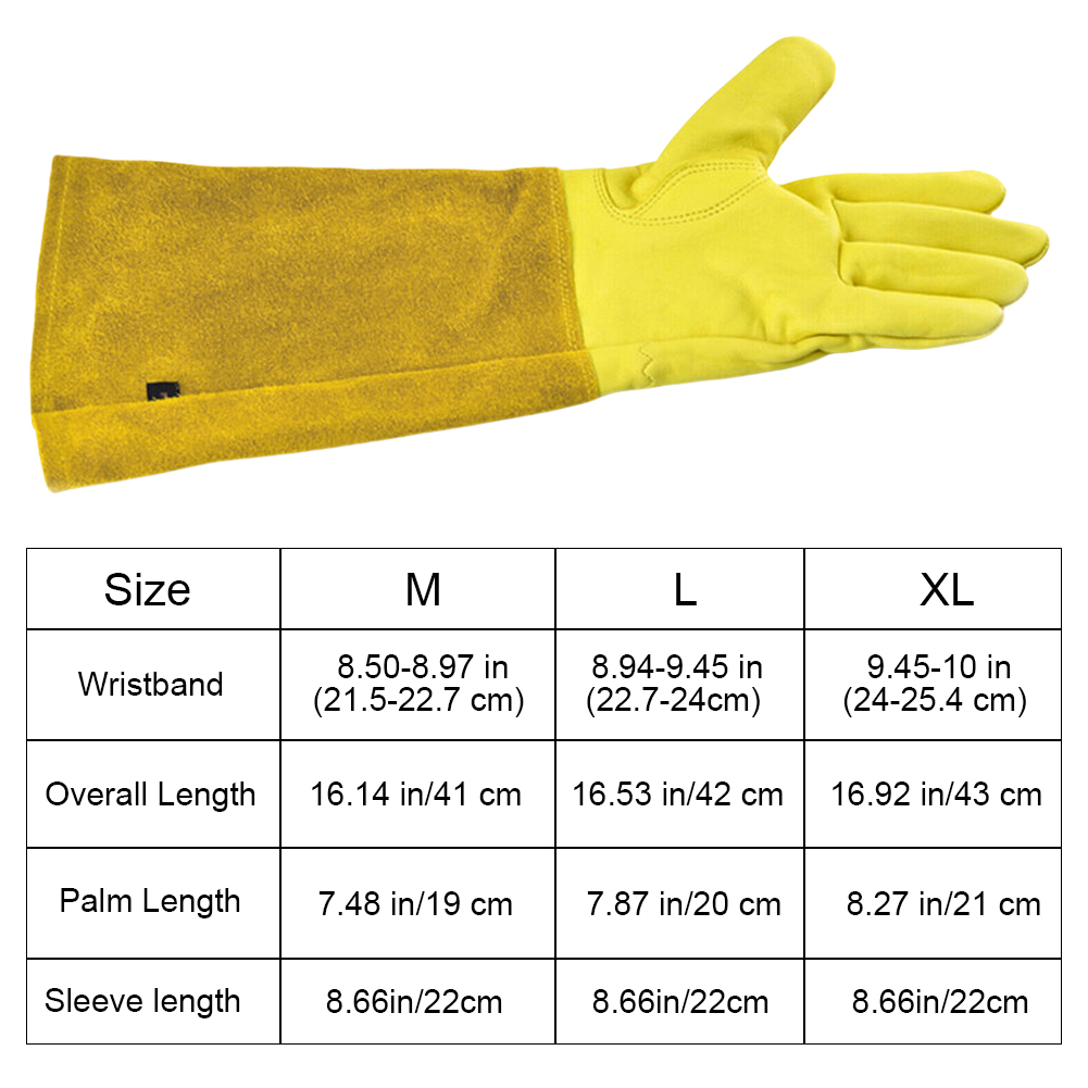 1 Pair Long Thorn Proof Garden - Garden Gloves Thorn Proof 评论和价格