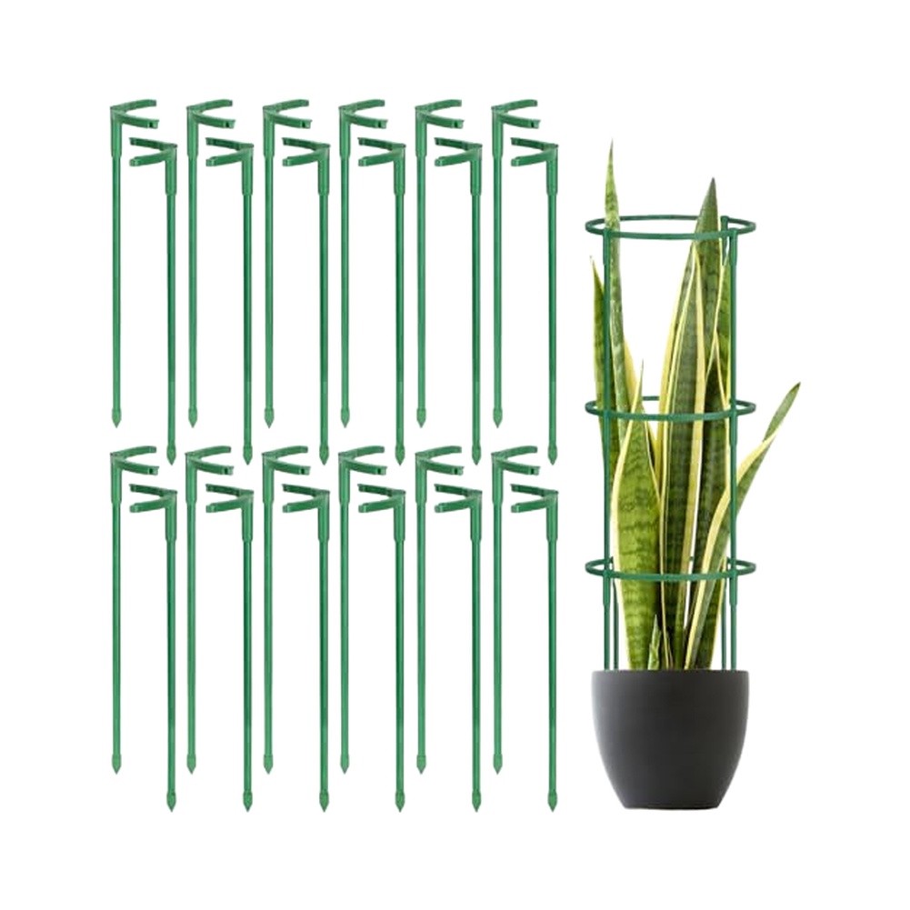 24 pcs Green Stackable Plant S - Plant Support Stake 评论和价格