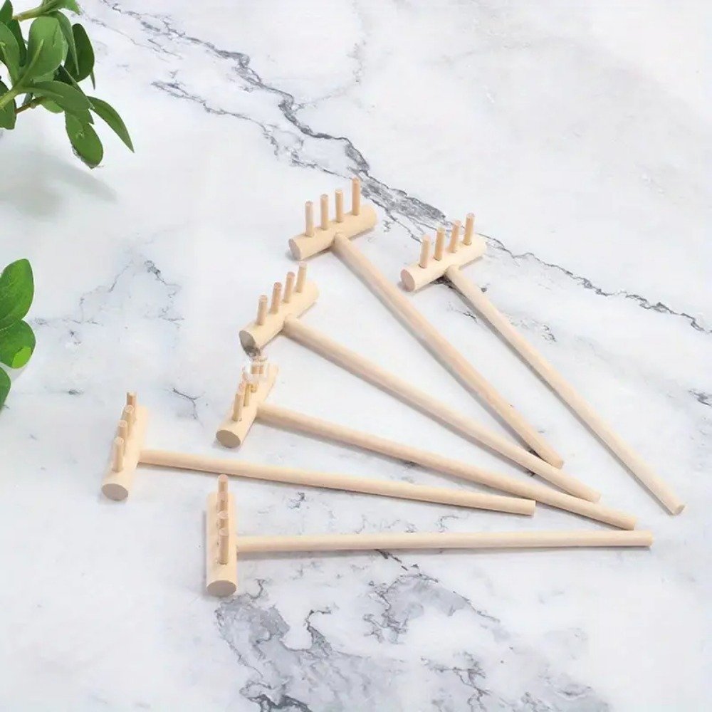 6pcs Mini Bamboo Rake Set for  - Gardening Tools In Japan 评论和价格
